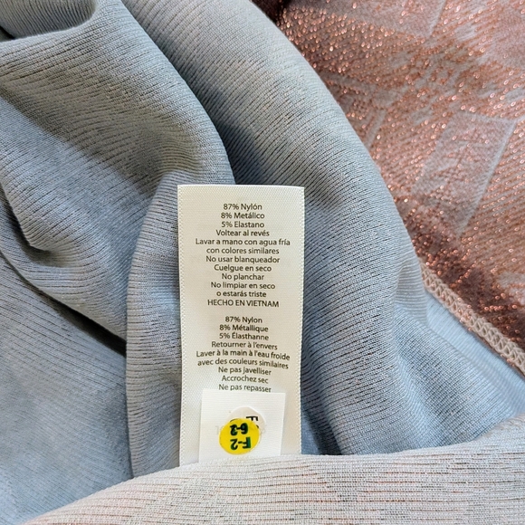 NWT LulaRoe Elegant Amelia Dress Rose Gold Diamond Pattern Pink/Plum Ombré L - Picture 10 of 11